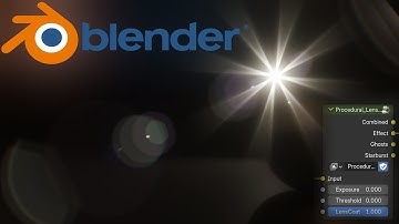 Spherical Lens-Flare Node for Blender now on BlenderMarket