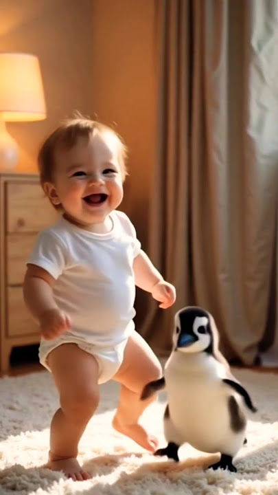 Cute Baby Fart & laughing 😆 #baby #cutebaby #babyshorts #penguin #babylaughing #babyfart #funnybaby