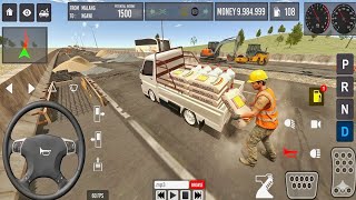 Game Pickup Bawa Muatan Semen Oleng Di Jalan Tol - IDBS Pickup Simulator - Android Gameplay HD 2744 screenshot 3