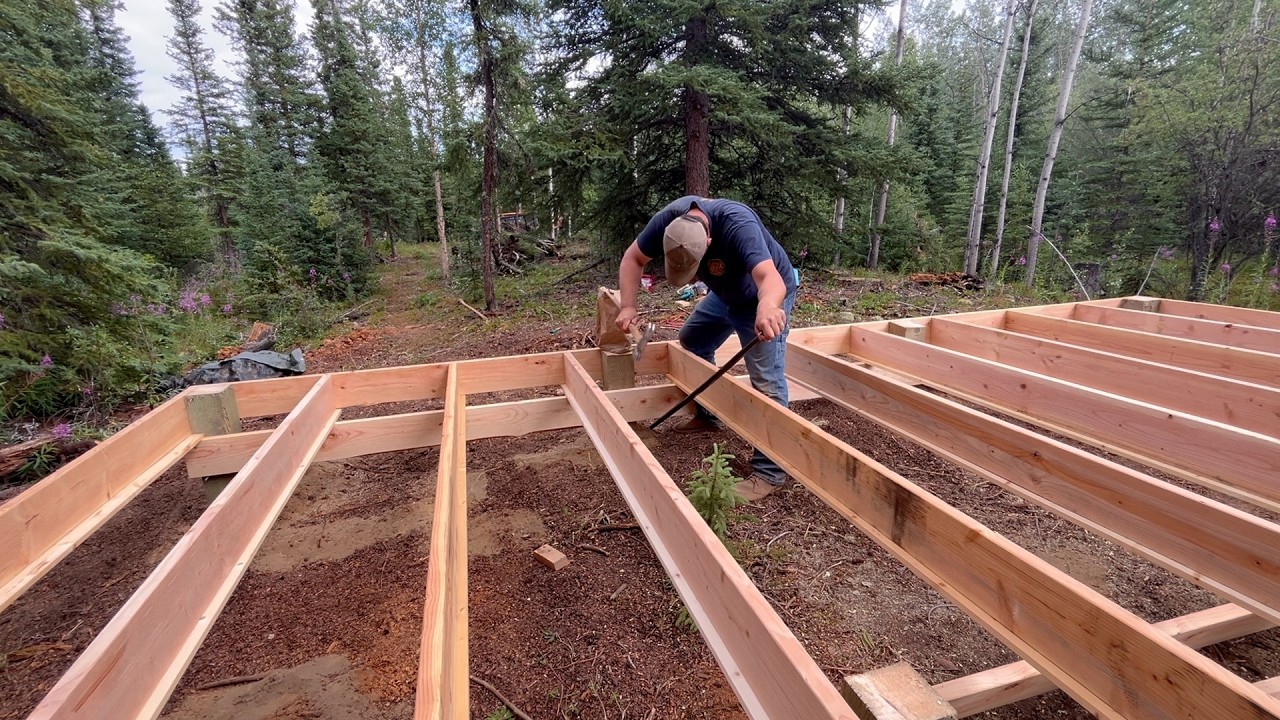 Perfect Off Grid Cabin Foundation....cheap and easy