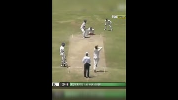 Nathan Lyon first ball in Test cricket