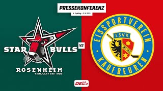 Pressekonferenz 8. Spieltag | Starbulls Rosenheim - ESV Kaufbeuren