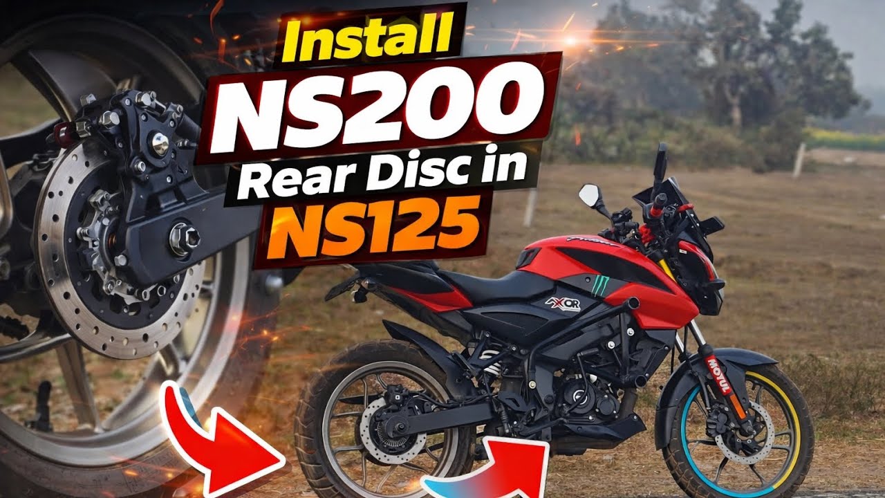 NS125 Drum to Disc Conversion 💥 | NS200 Rear Disc Brake Install Complete Guide | 