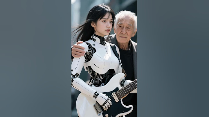 The robot plays the guitar. #robot #robots