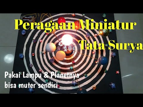 KREATIF.!! Cara Membuat Miniatur Sistem Tata Surya bergerak | Homemade DIY