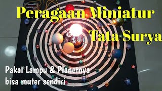 KREATIF.!! Cara Membuat Miniatur Sistem Tata Surya bergerak | Homemade DIY