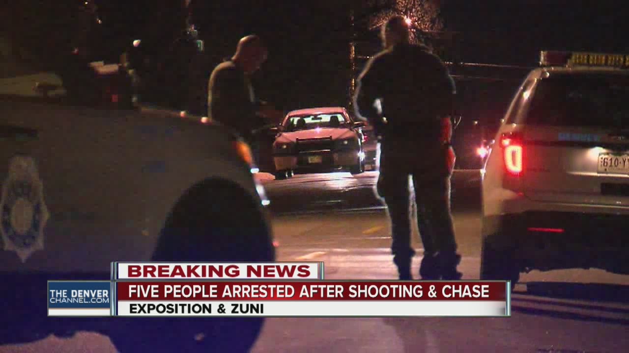 5 in custody after shooting and police chase in Denver - YouTube