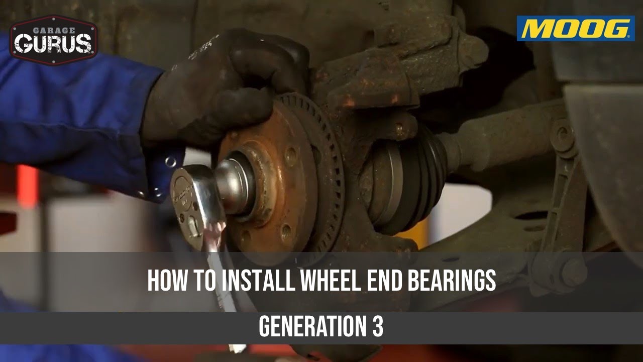 How to install Wheel End Bearings Generation 3 - MOOG - YouTube