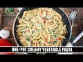 One Pot CREAMY Vegetable Pasta HEALTHY Delicious 30 Minute Recipe One Pot CREAMY Vegetable Pasta HEALTHY Delicious 30 Minute Recipe