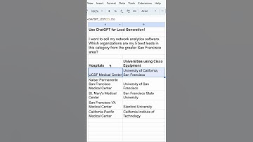 Use ChatGPT for lead generation!