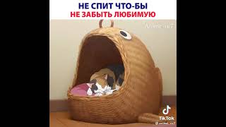 Не спит что-бы не забыть любимую 😭