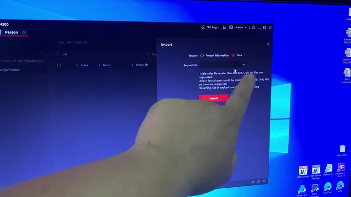Hik Vision: How to upload User Data + Face Image from IVMS-4200 to Face Terminal DS-K1T341AMF