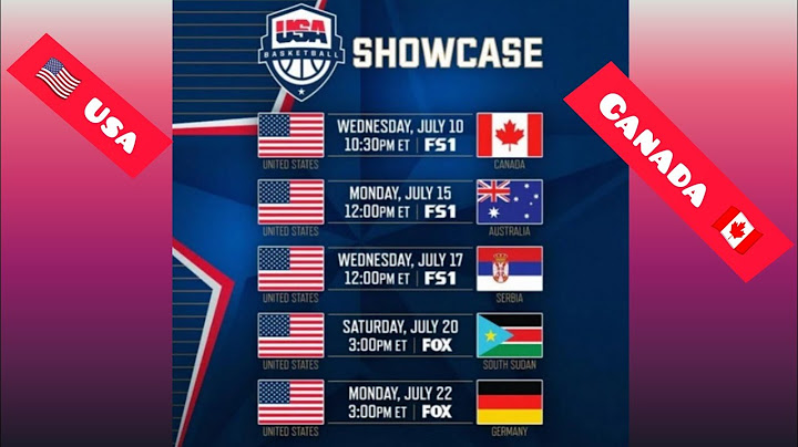 Basketball Showcase (USA 🇺🇸 Vs. Canada 🍁)