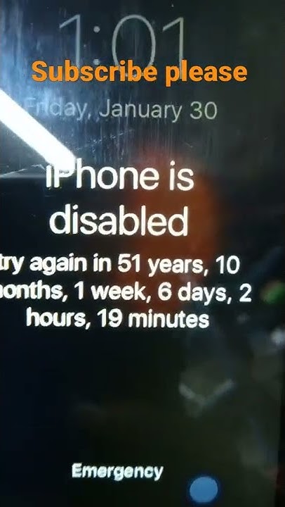 iPhone 5s is disabled, try again in after 51 year #shorts # ...