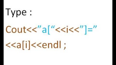 Array Program , C++ , Using For Loop . Computer programming code blocks