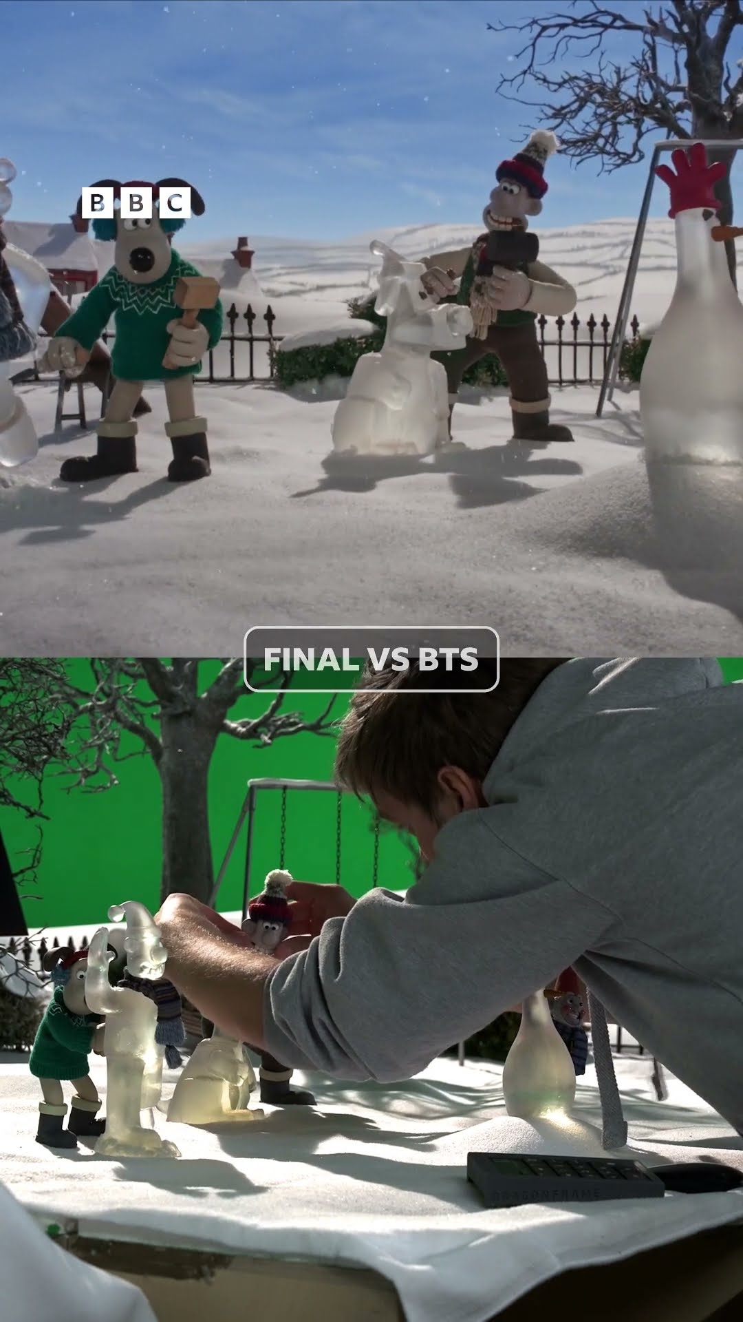 A sneaky peek at how animators create a Wallace \u0026 Gromit scene