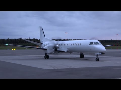 4K| Saab Aircraft Saab 2000 SE-LTV At Tampere-Pirkkala