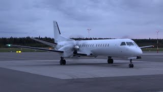 4K| Saab Aircraft Saab 2000 SE-LTV At Tampere-Pirkkala