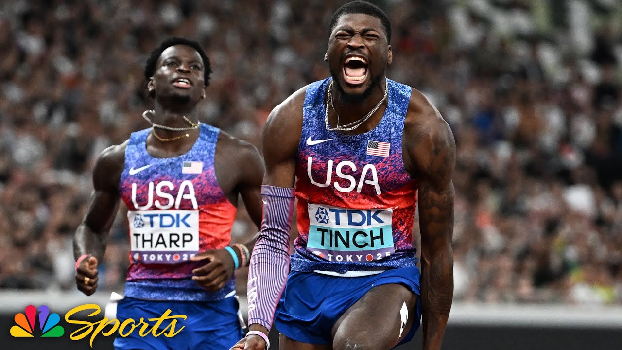 Cordell Tinch HITS THE NOS to scream past field for 110m hurdles world title in Tokyo | NBC Sports