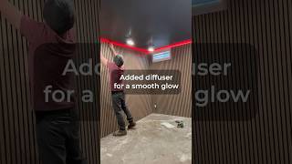 DIY Studio Build - Part 7: LED Lights + Outlets Installed! #shorts