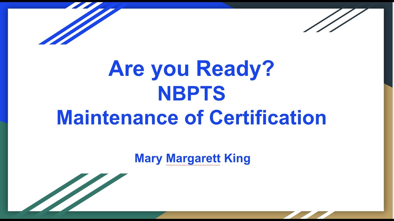 Maintenance of Certification (MOC) National Boards YouTube Maintenance of Certification (MOC) National Boards YouTube