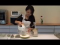 ゆうか先生の教える抹茶のシフォンケーキの作り方