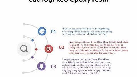 Các loại keo epoxy resin