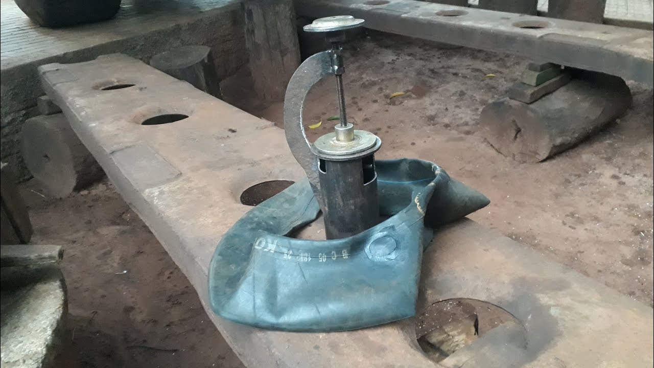 Máquina de remendo quente parte final.