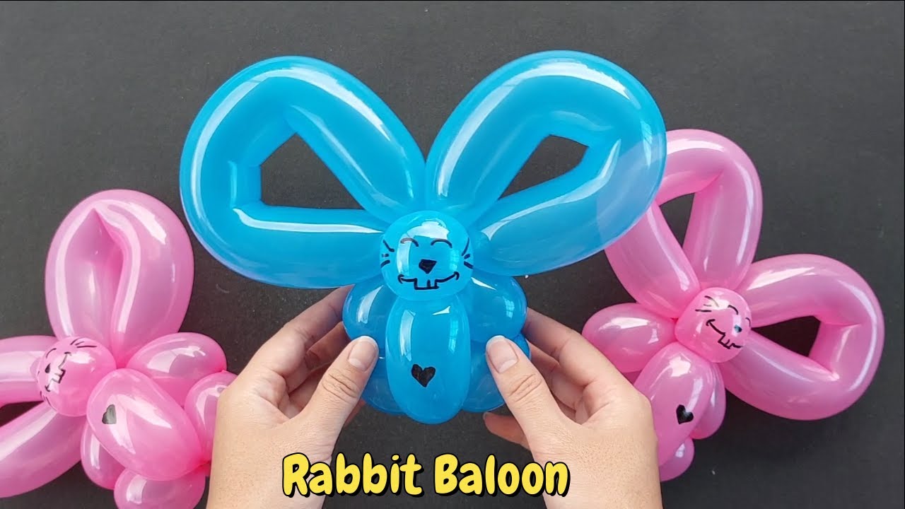 Basic Balloon Animals Rabbit How to make rabbit balloon. balloon animals for beginners. how to make ...