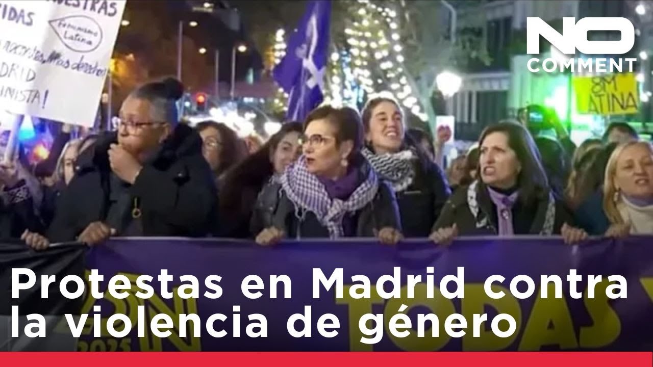 Miles de personas protestan en Madrid contra la violencia de género en ...