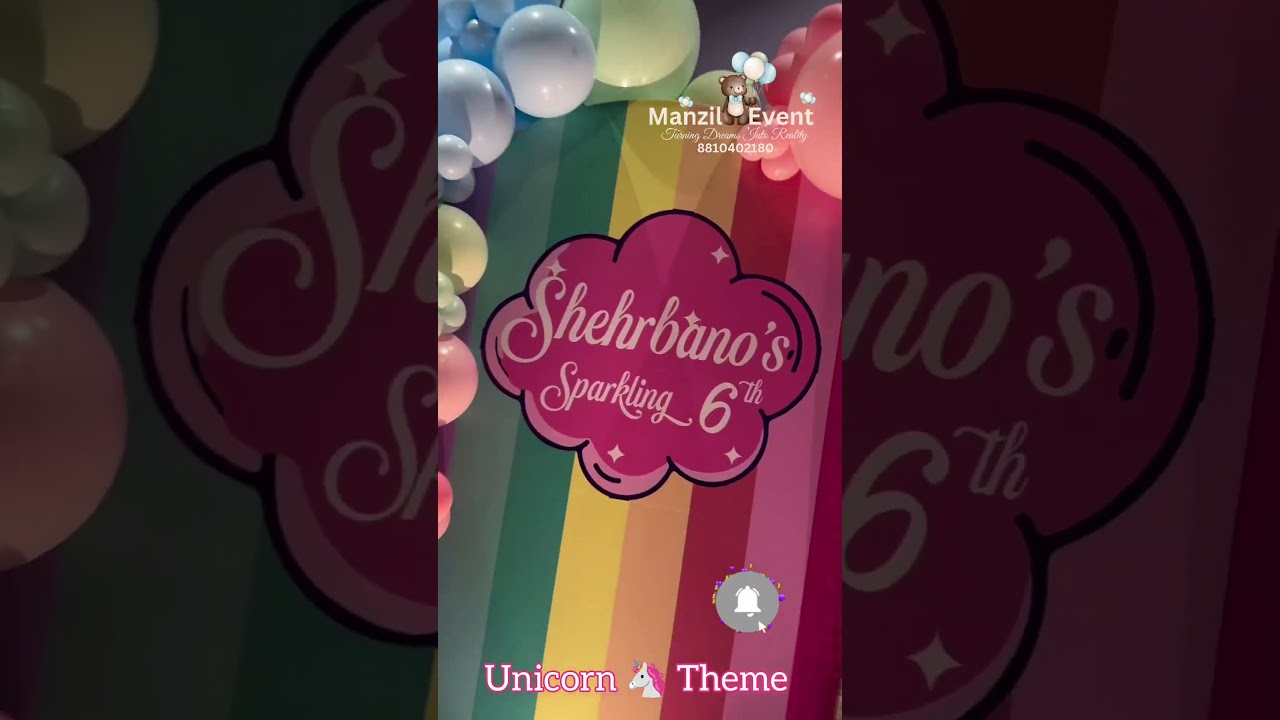 Unicorn theme decoration|Unicorn theme birthday|Unicorn theme birthday party 