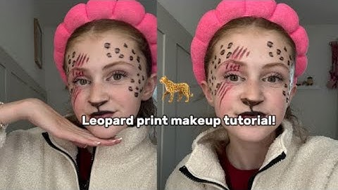 LEOPARD PRINT MAKEUP TUTORIAL! 🐆 |itzz.flo1