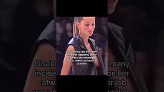 Only in this show a jump broke and an earring fell #giselebundchen to #givenchy #iconic #model