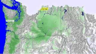 Missoula Floods Video | Illustration of an "all at once" scenario. (see description)