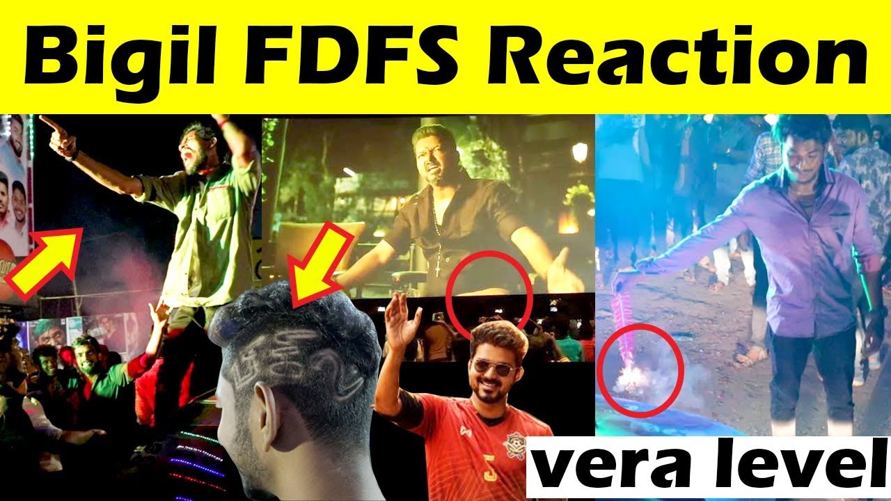 Bigil Fdfs celebration | Rayappan mass | Thalapathy Vijay Entry Verithanam fans celebration | bigil