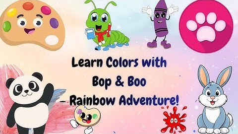 Let’s Learn Colors! 🎨 Bop & Boo Rainbow 