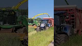 John Deer 8500i mit New Holland T7 315 HD