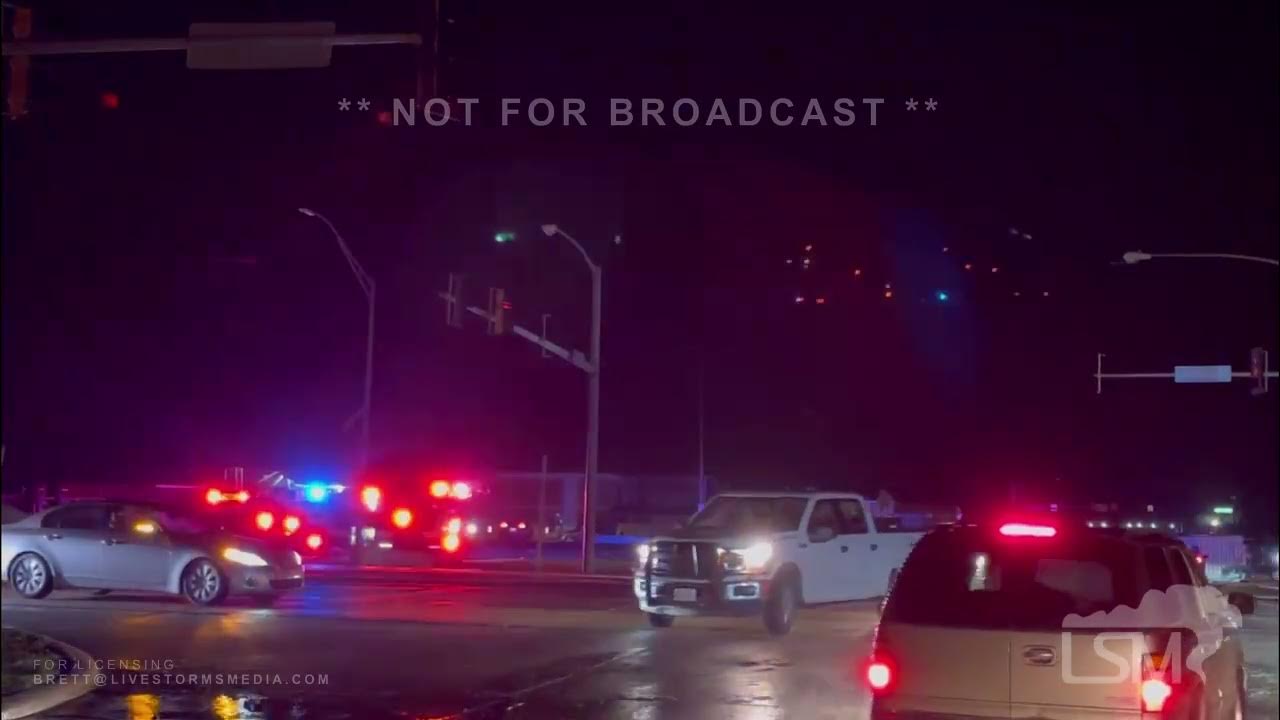 04192023 Shawnee Oklahoma Tornado crossing road plus Damage YouTube