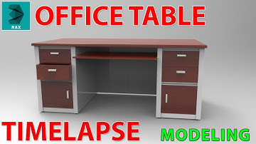 Timelapse 3DSMAX Modeling - OFFICE TABLE