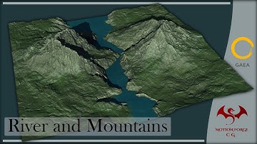 Gaea 2 Tutorial: Creating a River Between Dual Mountains