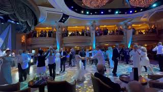 Cunard Queen Elizabeth Queens Room Ice White Ball Party - dancing to The Best