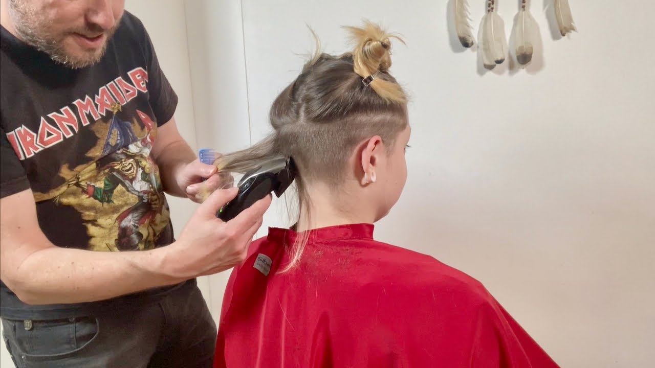 A buzzed undercut haircut