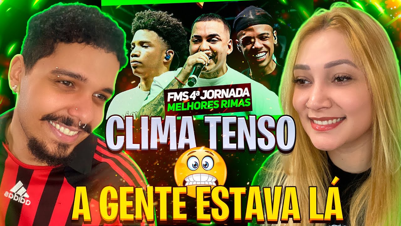 (CLIMA TENSO!) FMS 4ª JORNADA, melhores rimas! - REACT | LUAN E GABI
