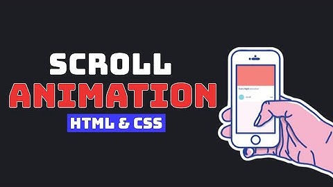 SCROLL ANIMATION con solo HTML y CSS