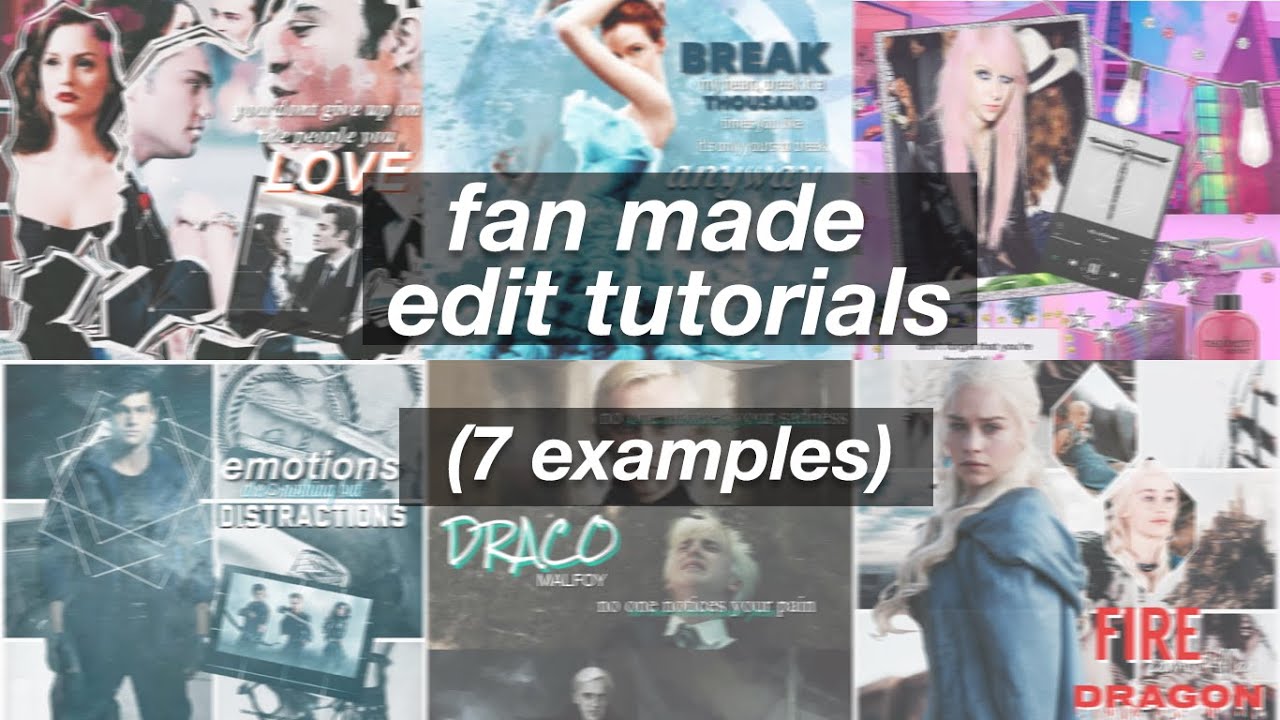 Fandom Fan  Made Edit  Tutorials 7 examples YouTube