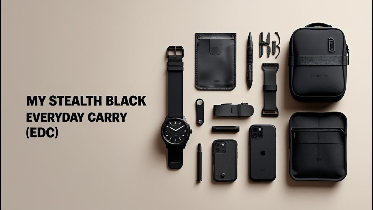 My Stealth Black Everyday Carry (EDC) Setup for Travel: What I Carry Every Day as a Digital Nomad