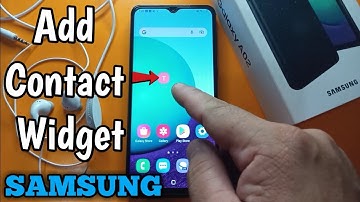 How to Add Contact Widget on Samsung Galaxy A02