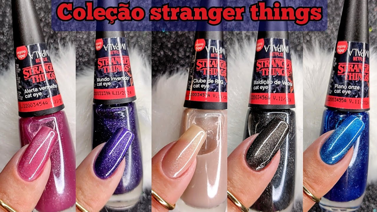 ESMALTE IMPALA COLEÇÃO STRANGER THINGS EFEITO CAT EYE - YouTube