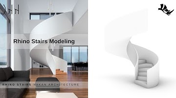 Rhino Spiral Stairs Modeling
