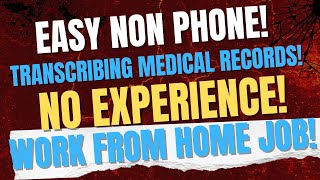 Work From Home As A Medical Scribe | Non Phone - No Experience WFH Job (No Certifications Required)
